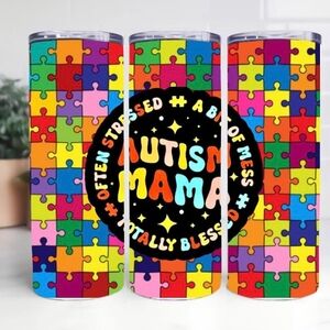 Colorful Puzzle Piece Tumbler